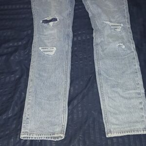 Ksubi Men's Ripped Light Blue Skinny Jeans